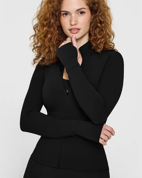 Nshape‑Veste de sport zippée à manches longues